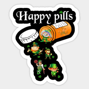 HapPills Irish St Patricks Day Shamrock Ireland Sticker